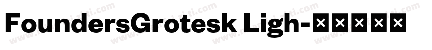 FoundersGrotesk Ligh字体转换